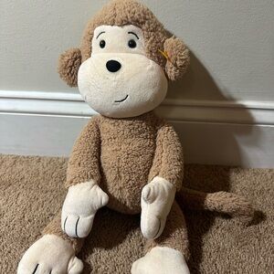 Steiff Monkey Plush Brownie 16” Stuffed Animal Toy Soft Cuddly Friends 060328